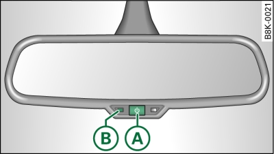 Retrovisor interior con ajuste automático para posición antideslumbrante*